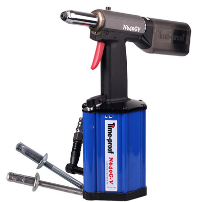 Remachadora de aire Stroke 20mm Herramienta de remache industrial con sistema de vacío